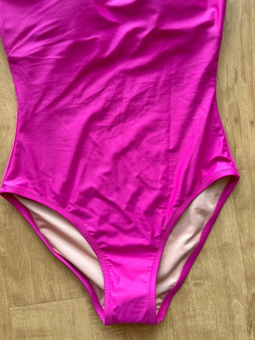 J. Crew One-Shoulder Bow Tie One-Piece Swimsuit, Fuchsia, Size 8, NWT